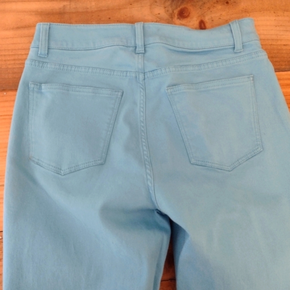 Talbots Sky Blue Curvy High Rise Stretch Ankle Jeans Size 8 - Picture 6 of 12